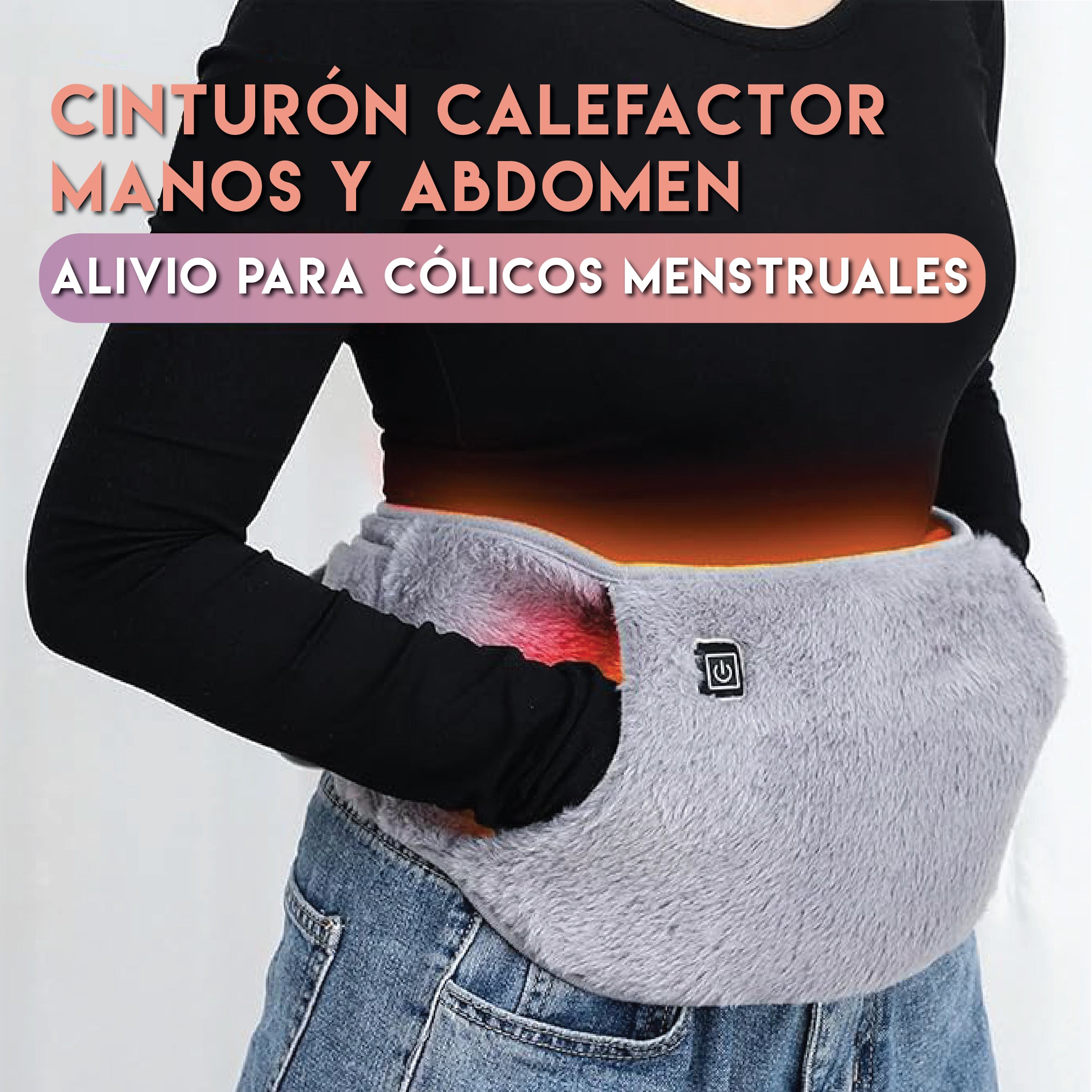Cinturón Calefactor Femenino – Alivio para Cólicos Menstruales